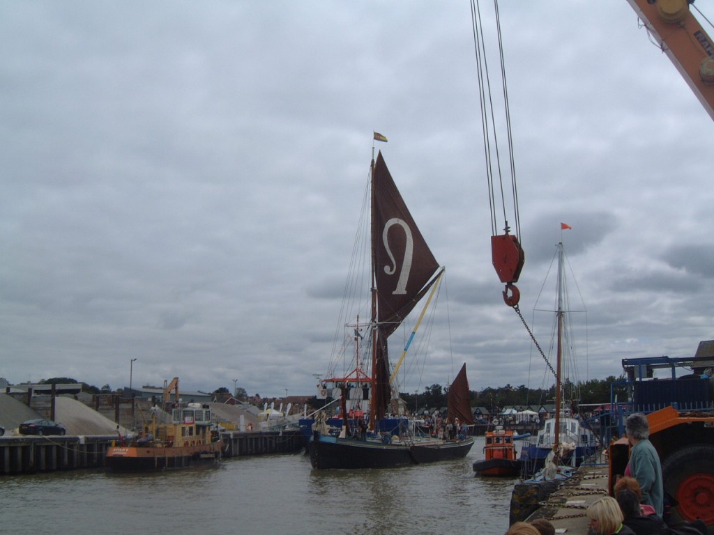 Thames Barge departing Whitstable Harbour
