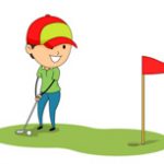 Playing Golf Clipart